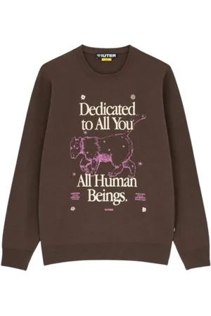 IUTER Heren, Sweatshirts & Hoodies, Bruin, Maat: S