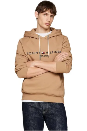 Tommy Hilfiger Heren, Sweatshirts & Hoodies, Bruin, Maat: 2XL Katoen