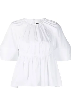 Jil Sander Dames, Blouses & Shirts, Wit, Maat: S Katoen