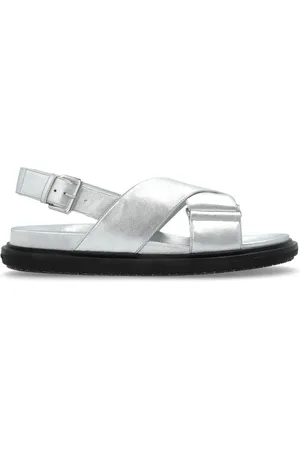 Marni Dames, Schoenen, Grijs, Maat: 37 EU Leer