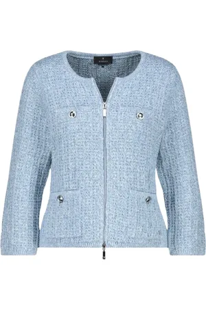 monari Dames, Truien, Blauw, Maat: 2XL Katoen