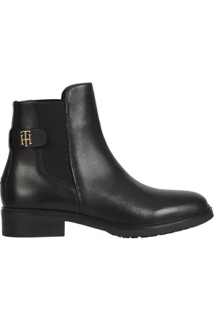 Tommy Hilfiger Dames, Schoenen, Zwart, Maat: 36 EU Leer