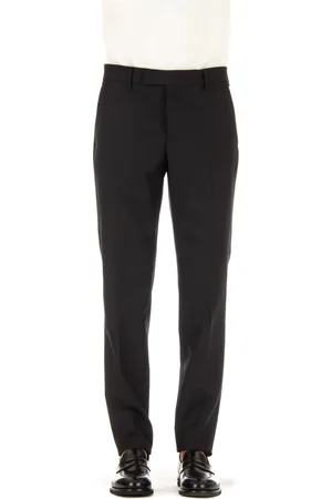 LARDINI Heren, Broeken, Zwart, Maat: XL Wol