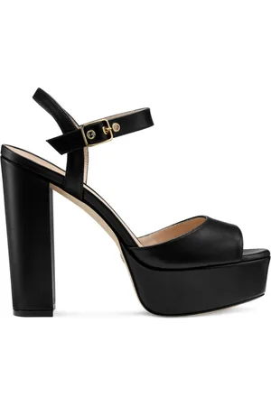 Stuart Weitzman Dames, Schoenen, Zwart, Maat: 38 1/2 EU Leer