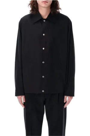 Jil Sander Heren, Overhemden, Zwart, Maat: M Katoen