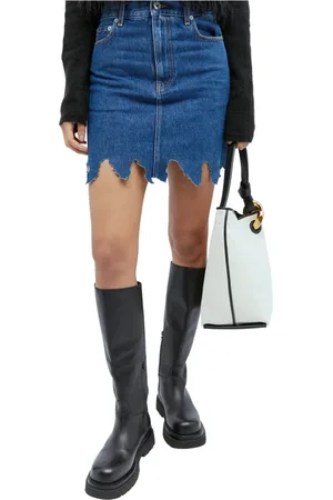 J.W.Anderson Dames, Rokken, Blauw, Maat: S Denim