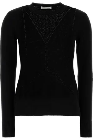 Jil Sander Dames, Truien, Zwart, Maat: S Wol