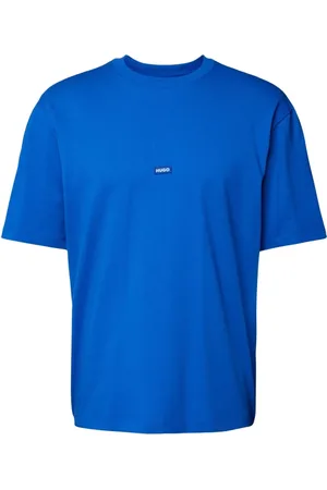 HUGO BOSS Heren, Tops, Blauw, Maat: M Katoen