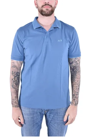 sun68 Heren, Tops, Blauw, Maat: 3XL Katoen