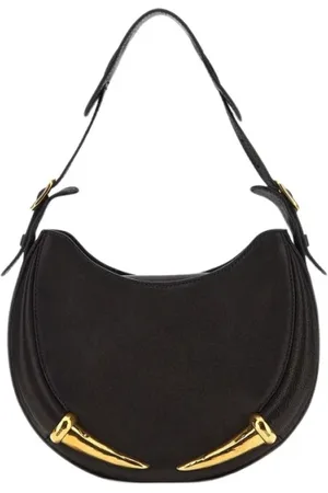 Roberto Cavalli Dames, Tassen, Zwart, Maat: ONE Size Leer