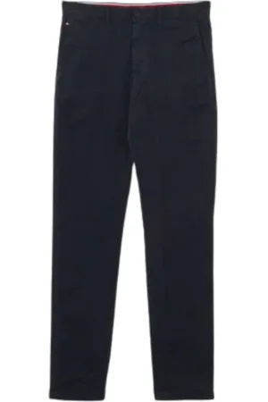 Tommy Hilfiger Heren, Broeken, Blauw, Maat: W28 Katoen