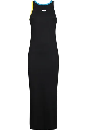 Msgm Dames, Jurken, Zwart, Maat: XS Katoen