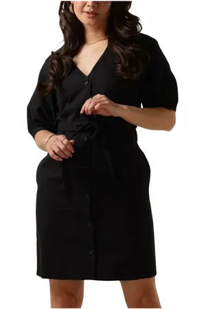 ANOTHER LABEL Dames, Jurken, Zwart, Maat: XS