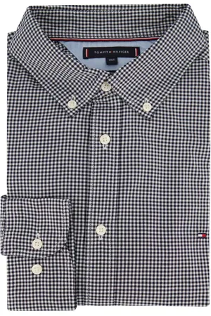 Tommy Hilfiger Heren, Overhemden, Zwart, Maat: 6XL Katoen