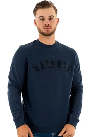 Barbour Heren, Sweatshirts & Hoodies, Blauw, Maat: L Katoen