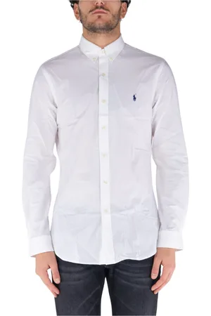 Ralph Lauren Heren, Overhemden, Wit, Maat: S Katoen