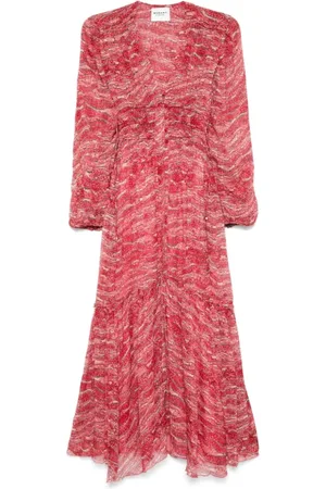 Isabel Marant Dames, Jurken, Rood, Maat: M Viscose