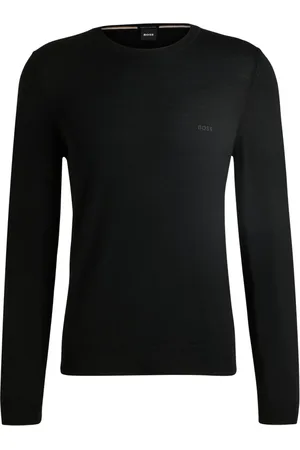 HUGO BOSS Heren, Truien, Zwart, Maat: 3XL Wol