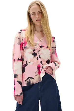 INWEAR Dames, Blouses & Shirts, Roze, Maat: S Wol