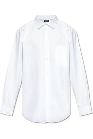 Balenciaga Heren, Overhemden, Wit, Maat: L Katoen