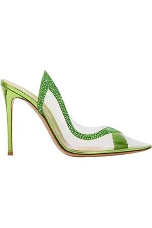 Gianvito Rossi Dames, Schoenen, Groen, Maat: 36 1/2 EU Leer