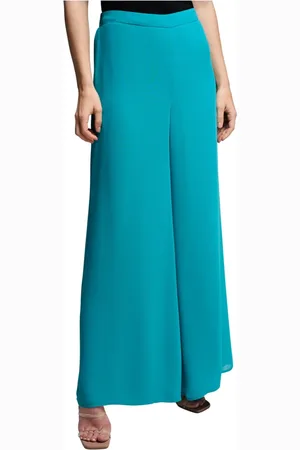 Joseph Ribkoff Dames, Broeken, Blauw, Maat: S Chiffon
