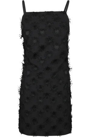 Msgm Dames, Jurken, Zwart, Maat: 2XS Katoen