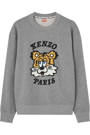 Kenzo Heren, Sweatshirts & Hoodies, Grijs, Maat: XL Katoen