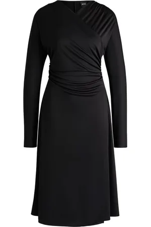 HUGO BOSS Dames, Jurken, Zwart, Maat: XL Jersey