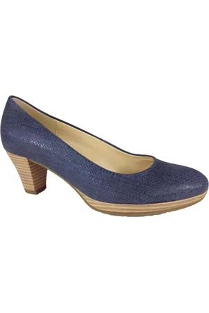 Gabor Dames, Schoenen, Blauw, Maat: 40 1/2 EU Leer