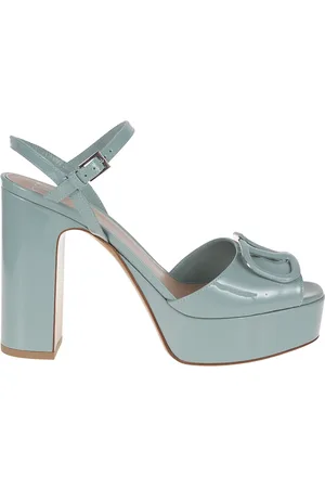 VALENTINO GARAVANI Dames, Schoenen, Blauw, Maat: 36 EU Leer