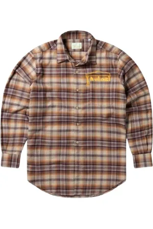 ARIES Heren, Overhemden, Veelkleurig, Maat: L Flanel