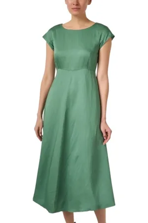 Max Mara Dames, Jurken, Groen, Maat: S Katoen