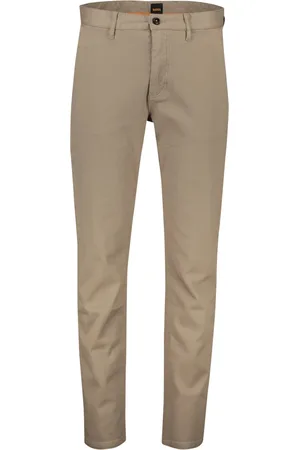 HUGO BOSS Heren, Broeken, Bruin, Maat: W38 L34 Katoen