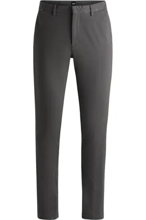 HUGO BOSS Heren, Broeken, Grijs, Maat: XS Katoen