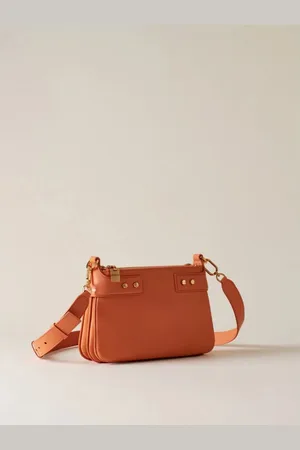 Borbonese Dames, Tassen, Oranje, Maat: ONE Size Leer