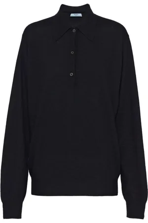Prada Dames, Tops, Zwart, Maat: XS Kasjmier