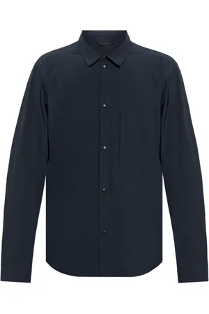 Woolrich Heren, Overhemden, Blauw, Maat: M Wol