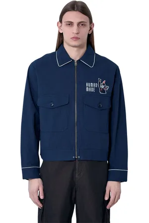 HUMAN MADE Heren, Jassen, Blauw, Maat: 2XL Katoen