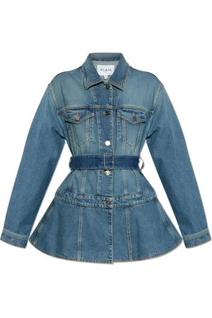 Alaïa Dames, Jassen, Blauw, Maat: S Denim