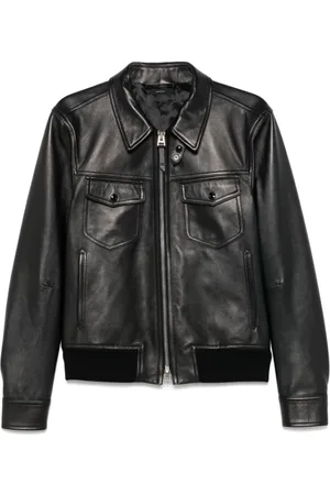Tom Ford Heren, Jassen, Zwart, Maat: XL Leer