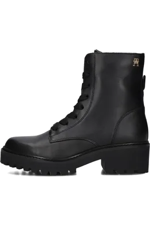 Tommy Hilfiger Dames, Schoenen, Zwart, Maat: 37 EU Leer