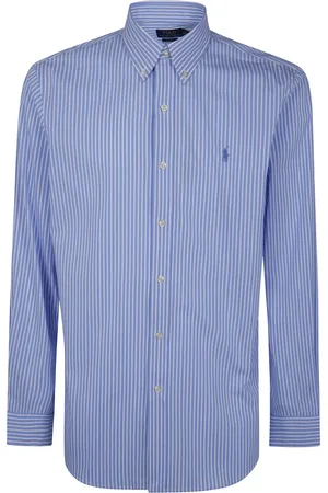 Ralph Lauren Heren, Overhemden, Blauw, Maat: L Katoen