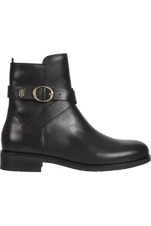 Tommy Hilfiger Dames, Schoenen, Zwart, Maat: 36 EU Leer