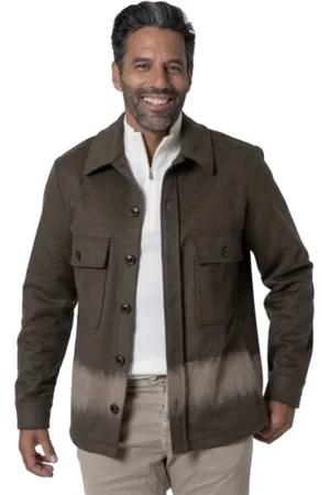Jacob Cohen Heren, Jassen, Grijs, Maat: XL Flanel