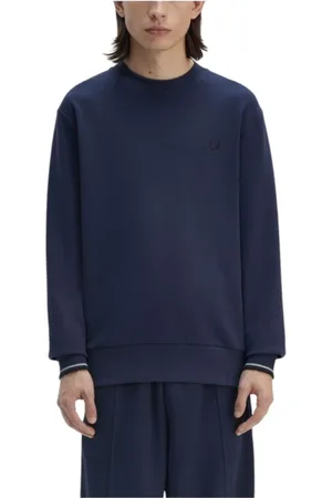 Fred Perry Heren, Sweatshirts & Hoodies, Blauw, Maat: L