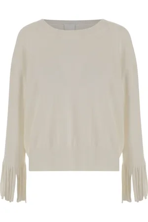 Allude Dames, Truien, Wit, Maat: S Kasjmier