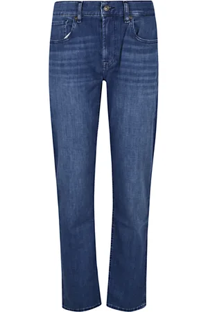 7 for all Mankind Heren, Jeans, Blauw, Maat: W29 Katoen