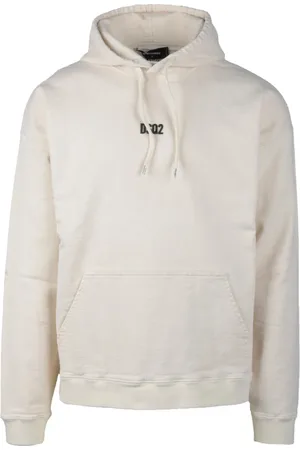 Dsquared2 Heren, Sweatshirts & Hoodies, Wit, Maat: M Katoen