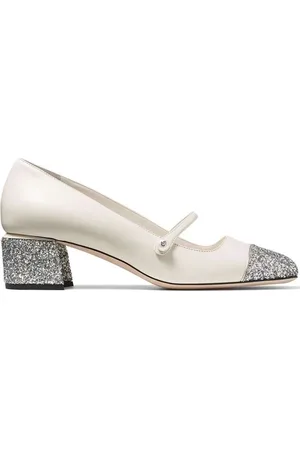 Jimmy Choo Dames, Schoenen, Wit, Maat: 40 EU Leer